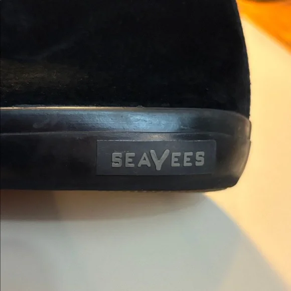 Seaveessuede black high top shoes 12